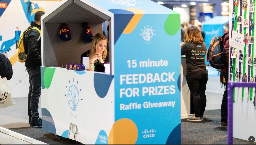 15 minute feedback for prizes setup at Cisco Live